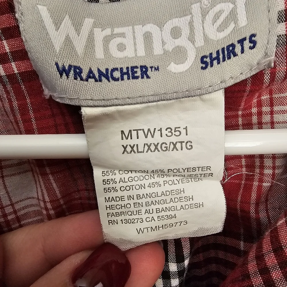 Men's wrangler button up shirt - Picture 3 of 5